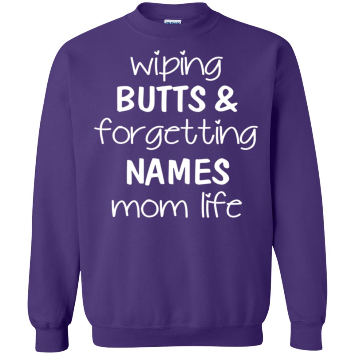 Mom T-shirt Wiping Butts Forgetting Names Purple