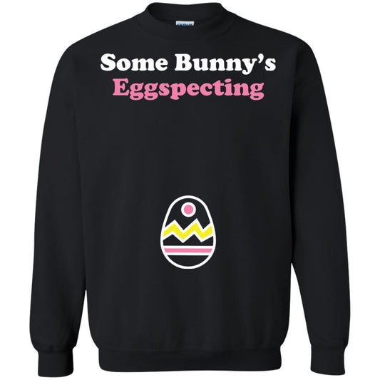 Easter Pregnant Shirt Some Bunnys Eggspecting Black