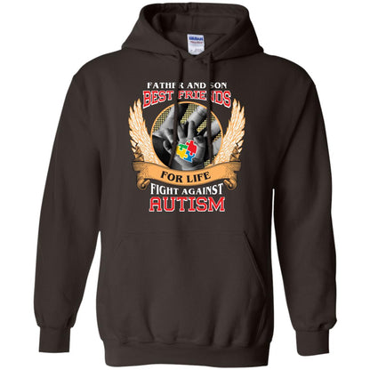 Autism Awareness T-shirt Father And Son Best Friends Dark Chocolate
