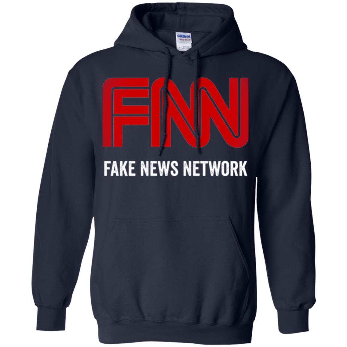 Anti Trump T-shirt Fnn The Fake News Network Navy