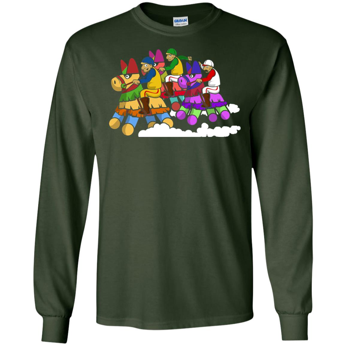 Derby Party Pinata Jockeys Cinco De Mayo Horse Race Shirt Forest Green