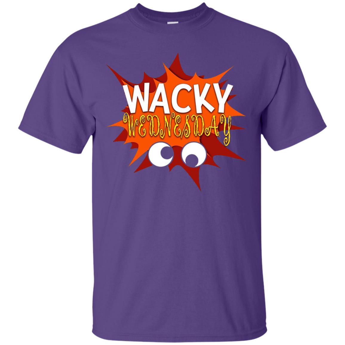 Wacky Wednesday Googly Eyes Silly T-shirt Purple