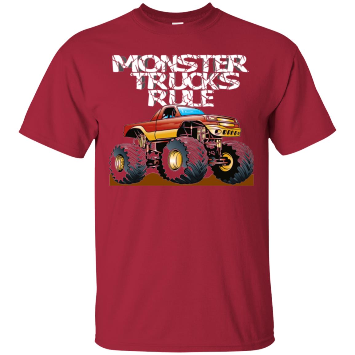 Monster Trucks Rule T-shirt Cardinal