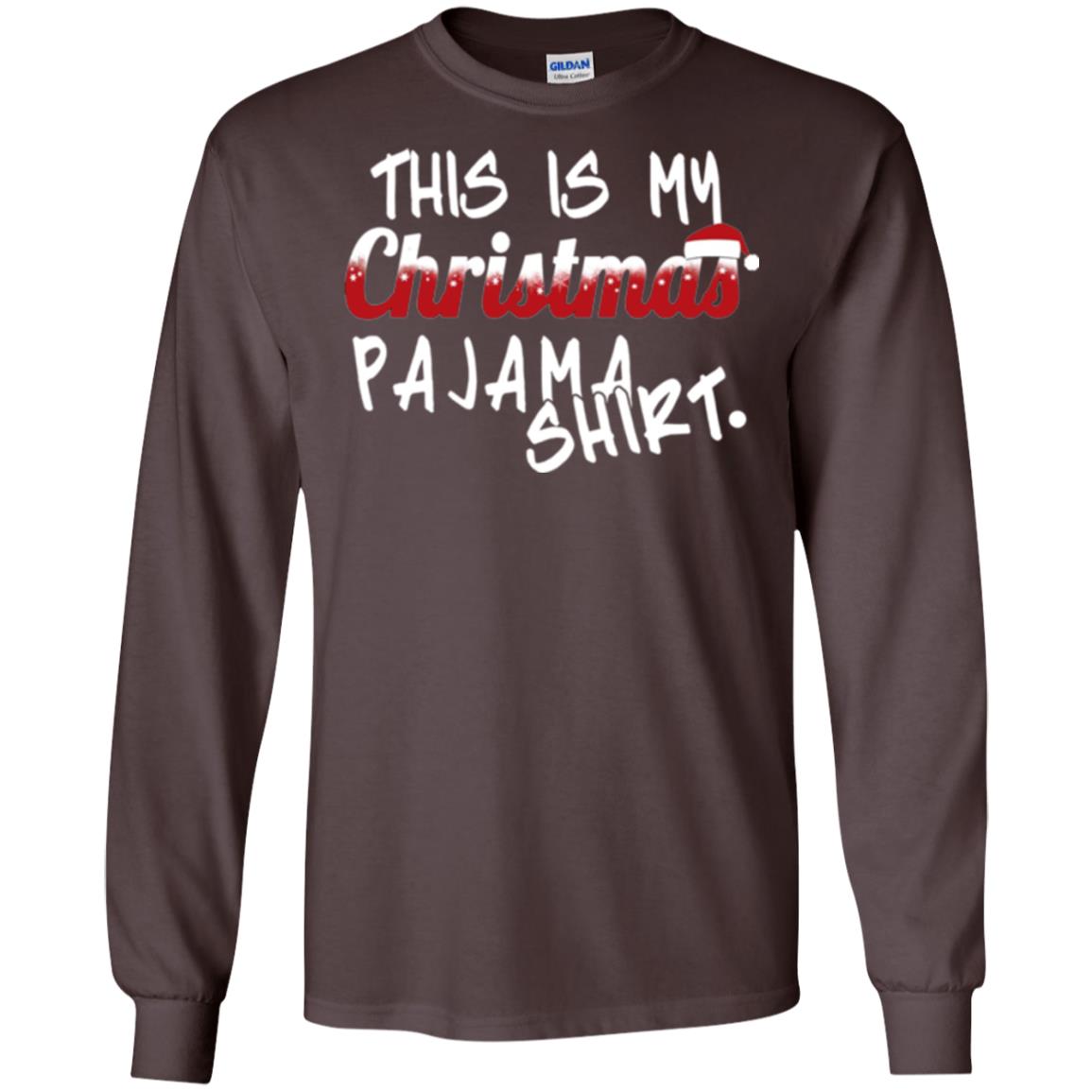 Christmas T-shirt This Is My Christmas Pajama Shirt Dark Chocolate