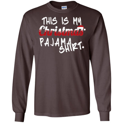 Christmas T-shirt This Is My Christmas Pajama Shirt Dark Chocolate