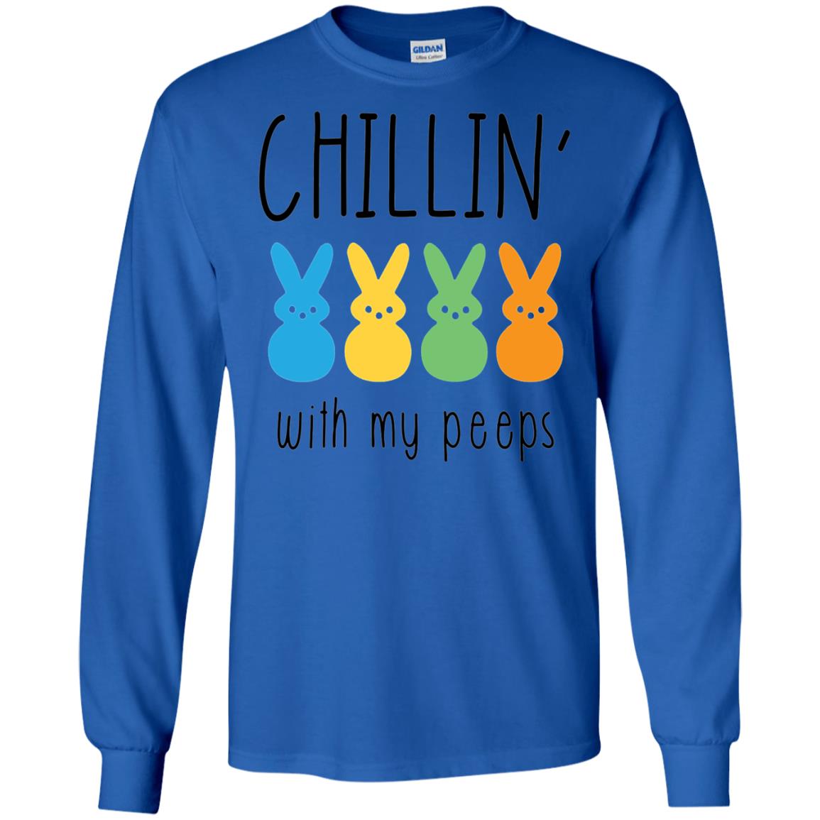 Chillin With My Peeps Happy Easter T-shirt Royal