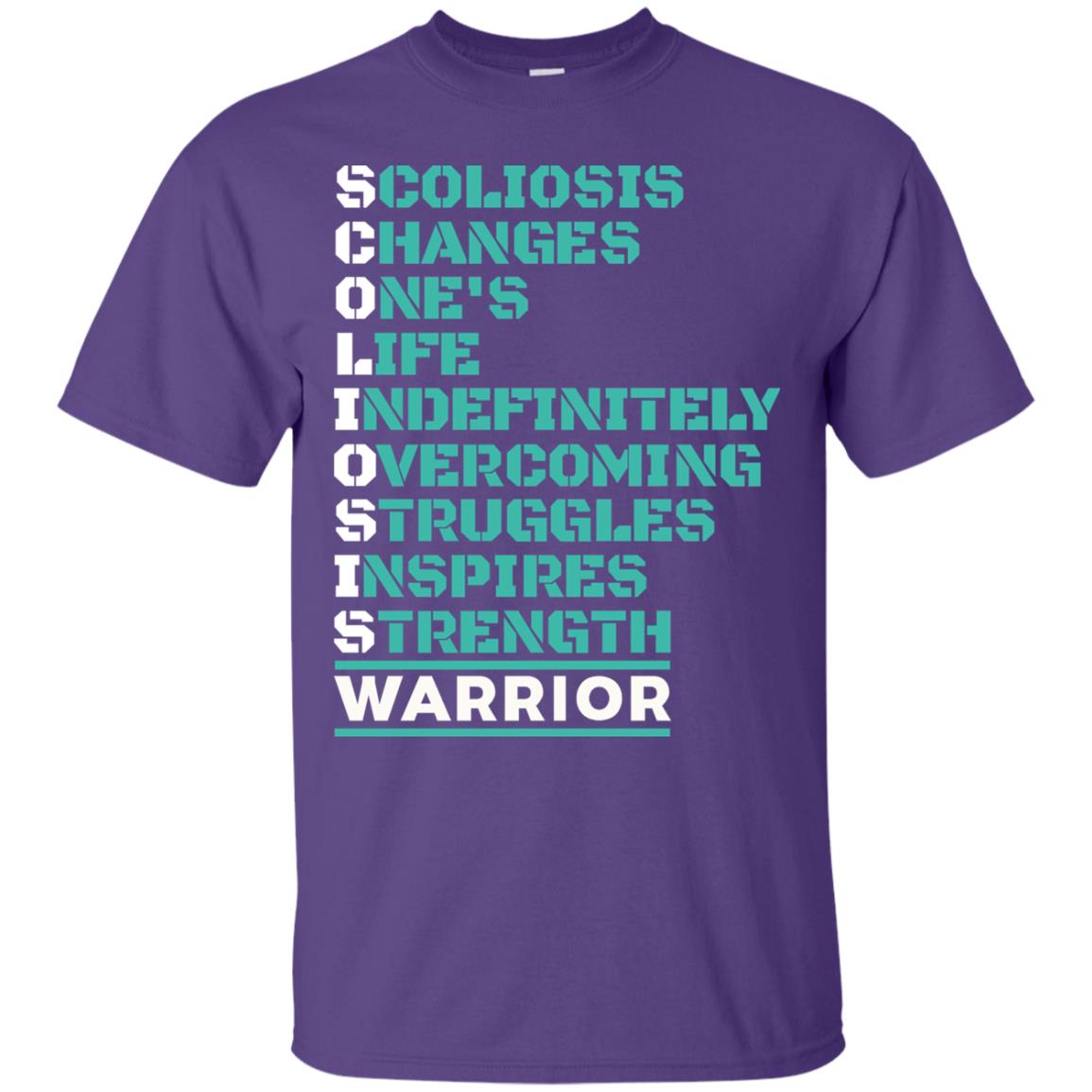 Changes One_s Life Indefinitely Overcoming Struggles Inspires Strength Coliosis Warrior Purple