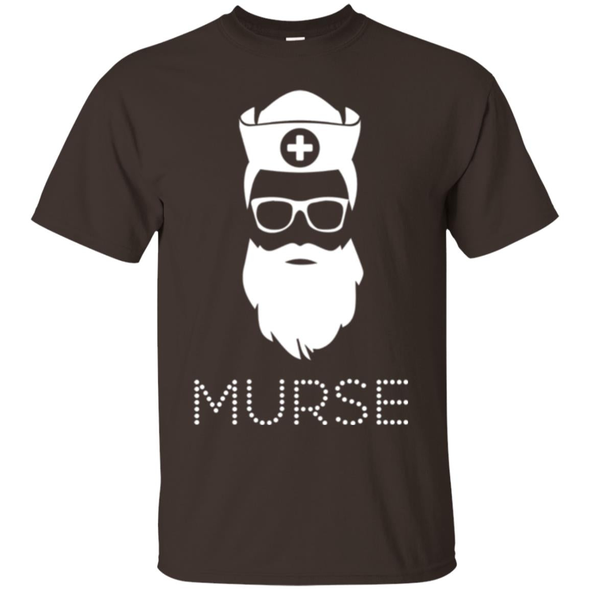 Gift For Nurse Awesome Cute Funny Murse Man T-shirt Dark Chocolate