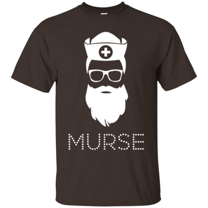 Gift For Nurse Awesome Cute Funny Murse Man T-shirt Dark Chocolate