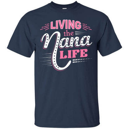 Living The Nana Life Nana T-shirt Navy
