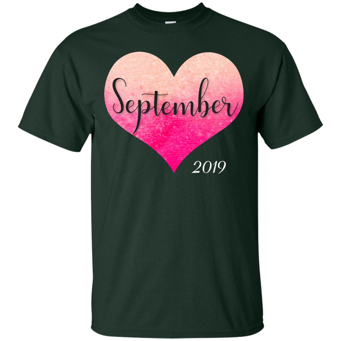 Pregnancy Reveal Announcement Party September 2019 Shirt Forest