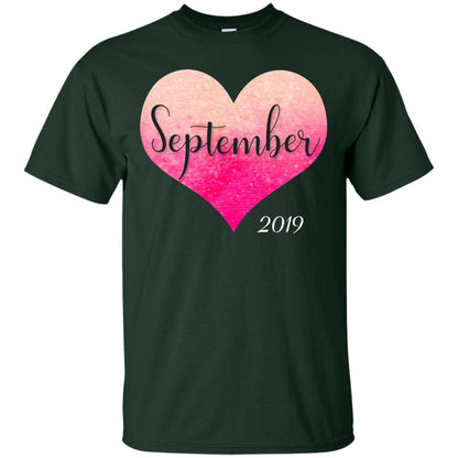 Pregnancy Reveal Announcement Party September 2019 Shirt Forest