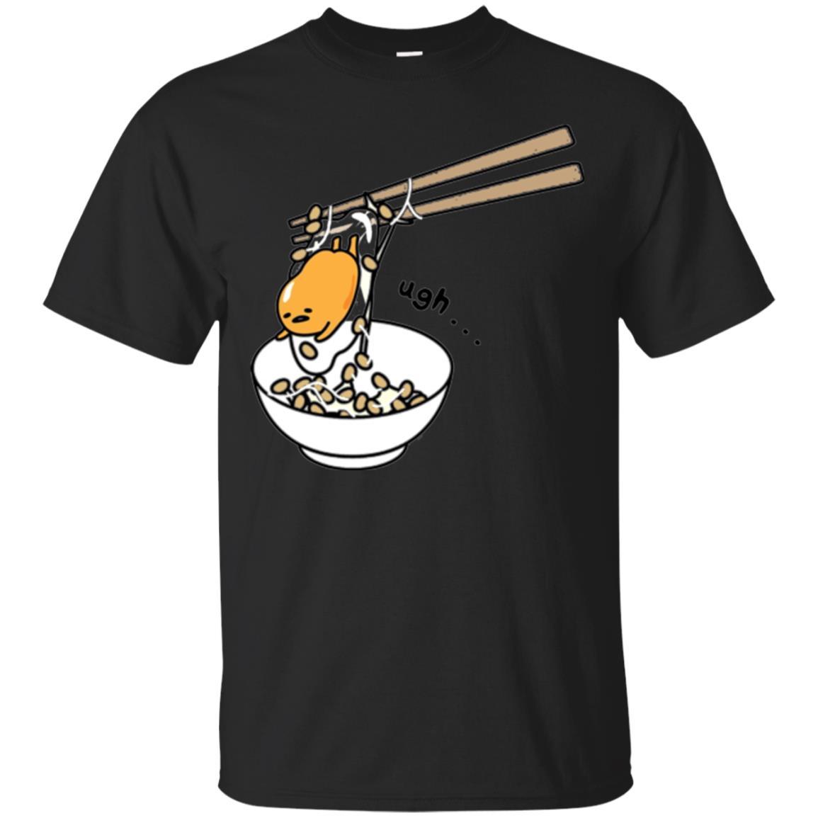 Film T-shirt Gudetama Chopsticks Black