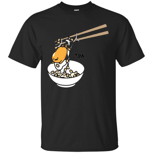 Film T-shirt Gudetama Chopsticks Black