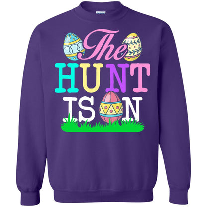 Easter Shirt The Hunt Is On Purple