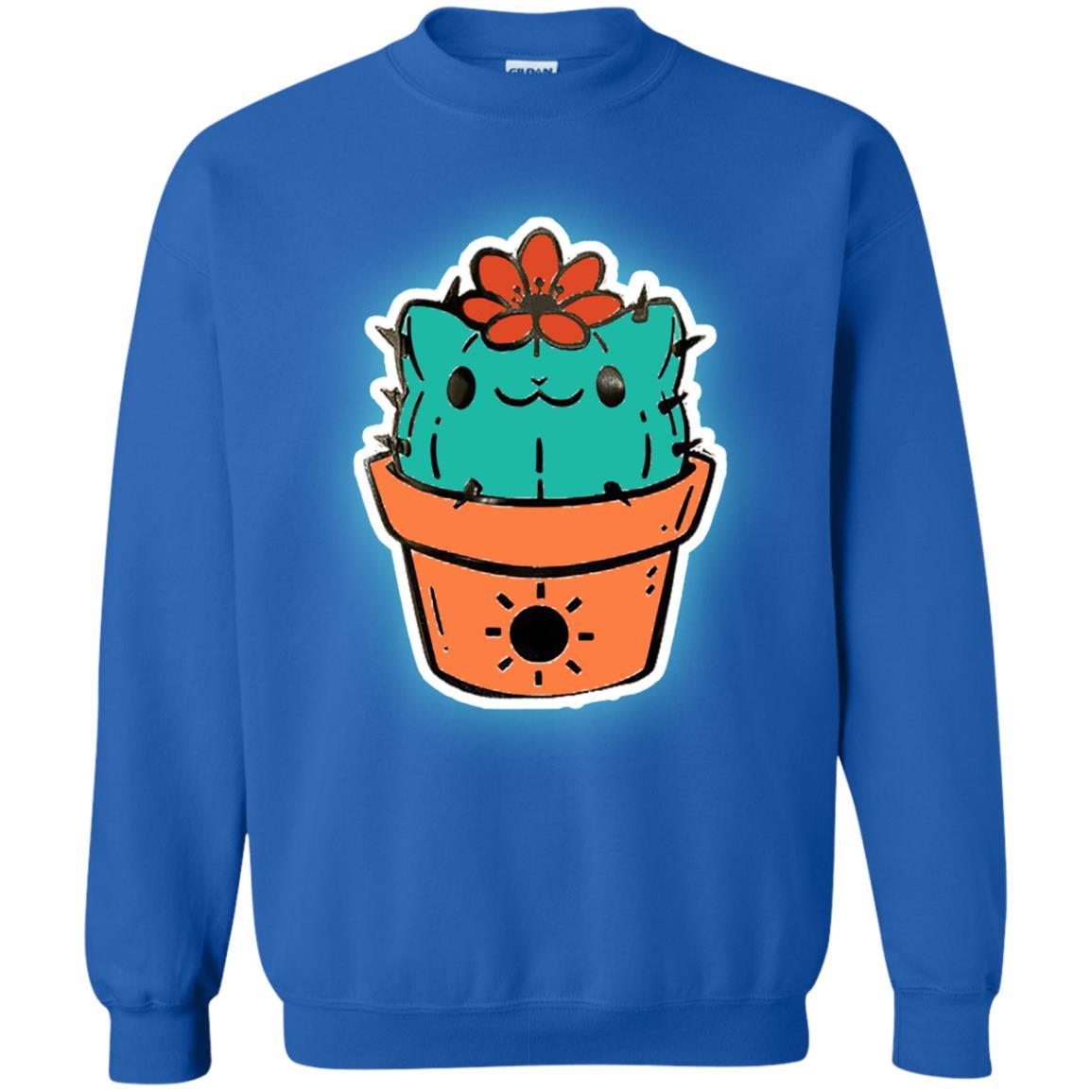 Cat Lovers T-shirt Catcus Royal