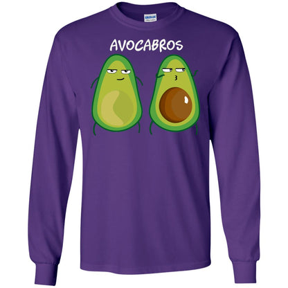 Funny Avocado T-shirt For Bros And Vegans Purple
