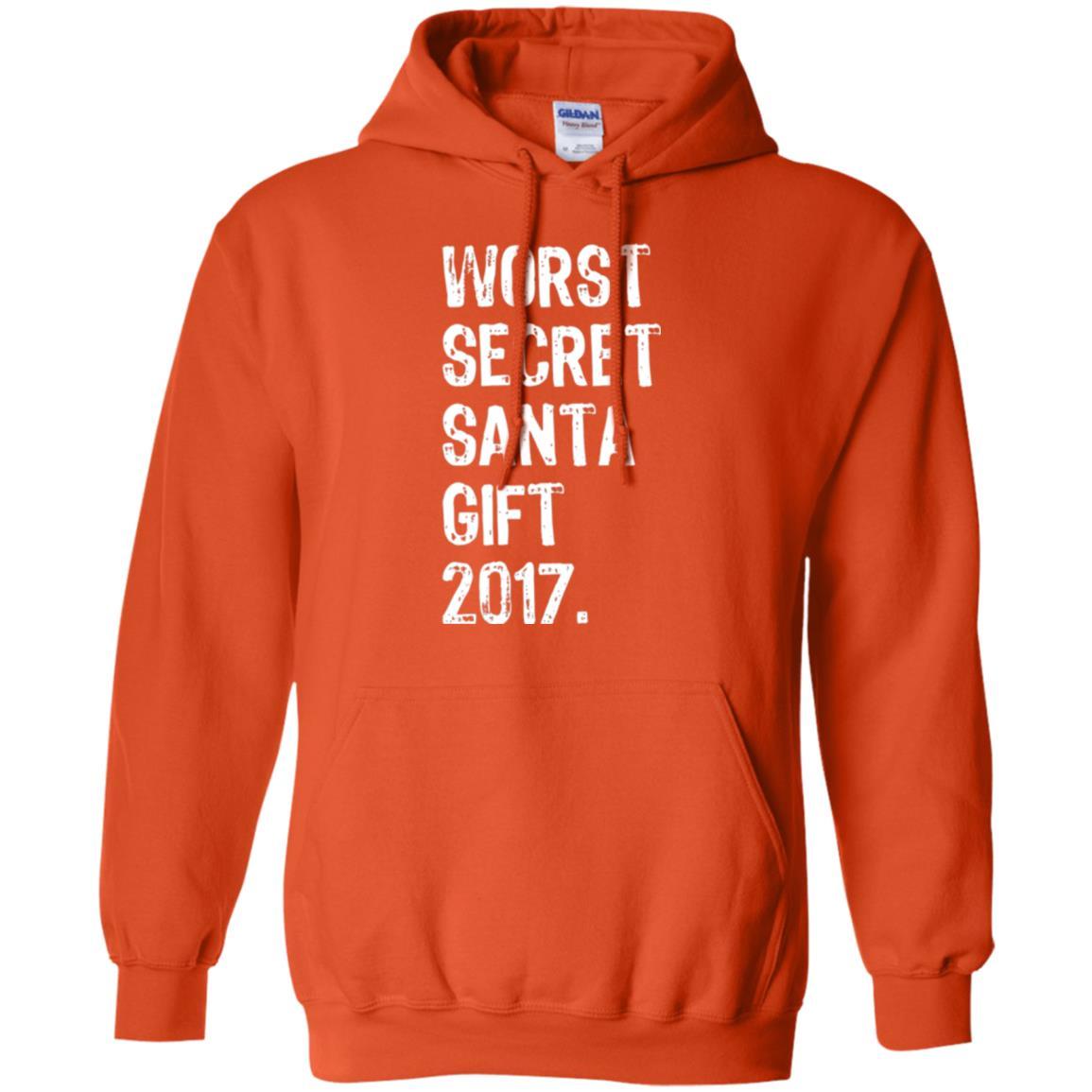 Christmas T-shirt Worst Secret Santa Gift 2017 Orange