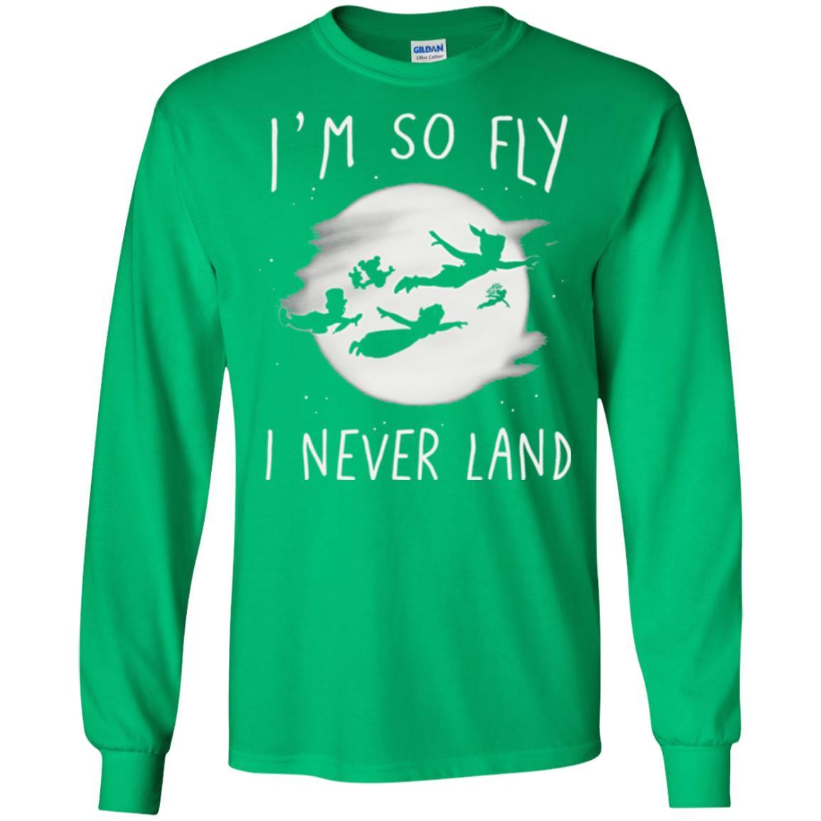 Film T-shirt Peter Pan So Fly Moon Silhouette Graphic Irish Green