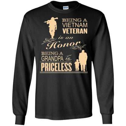Veteran T-shirt Being A Vietnam Veteran Is An Honor Black