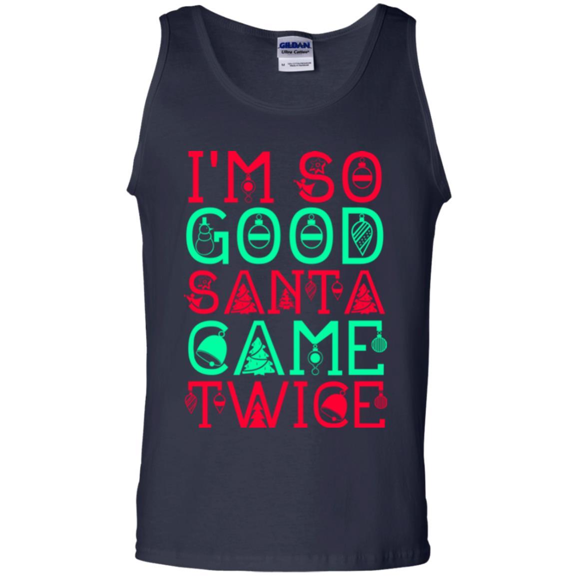 Christmas T-shirt I'm So Good Santa Cam Twice Navy