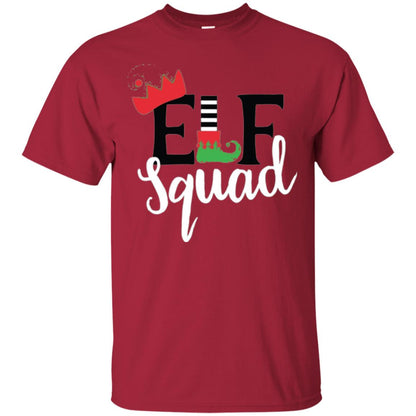 Christmas T-shirt Elf Squad Cardinal