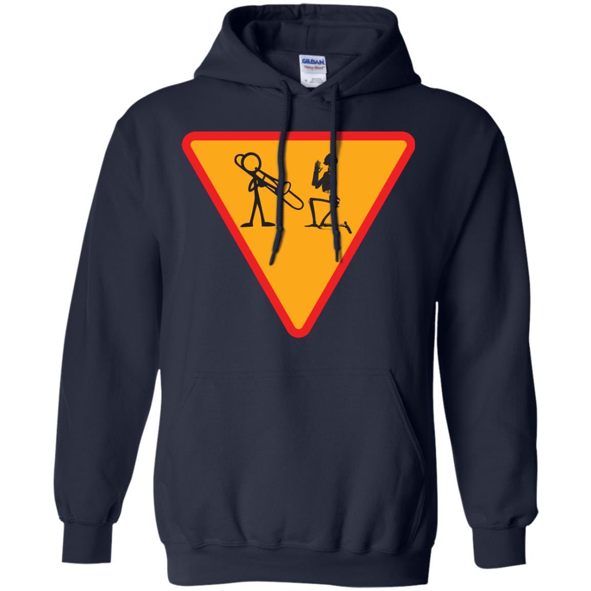 Trombone Lovers T-Shirt Funny Trombone Navy