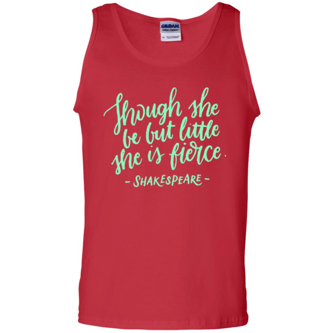 Shakespeare T-shirt Though She Be But Little She Is Fierce Red