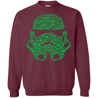 Stormtrooper Clovers St. Patrick_s Graphic T-shirt Maroon