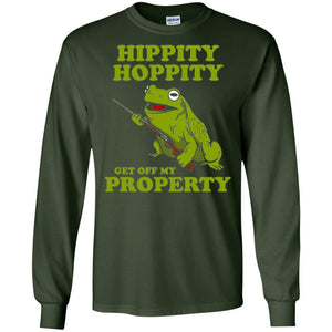 Frog Lover T-shirt Hippity Hoppity Get Off My Property
