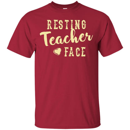 Resting Teacher Face T-shirt Cardinal