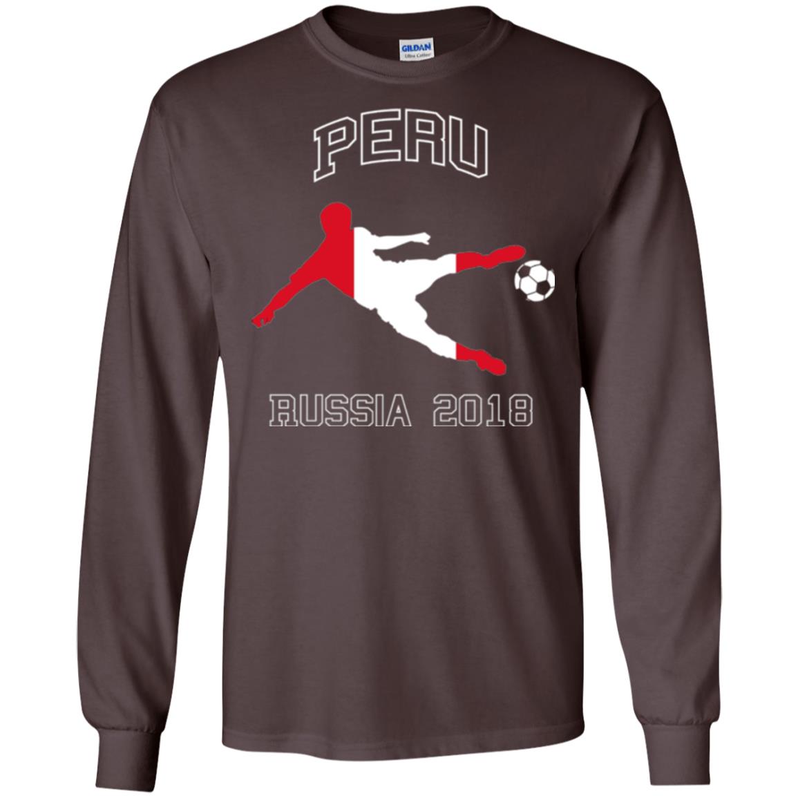 Soccer Lovers T-shirt Peru Russia In 2018 Dark Chocolate