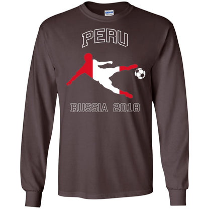 Soccer Lovers T-shirt Peru Russia In 2018 Dark Chocolate