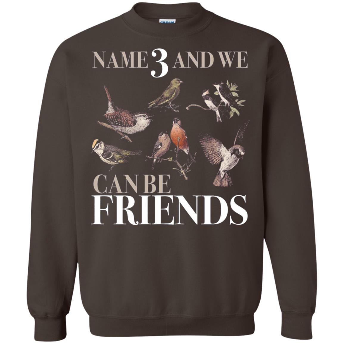 Birdwatching Shirt Name 3 And We Can Be Friends Dark Chocolate