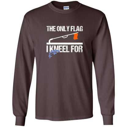 Fisherman T-shirt Ice Fishing Tip Up Flag T-shirt Dark Chocolate