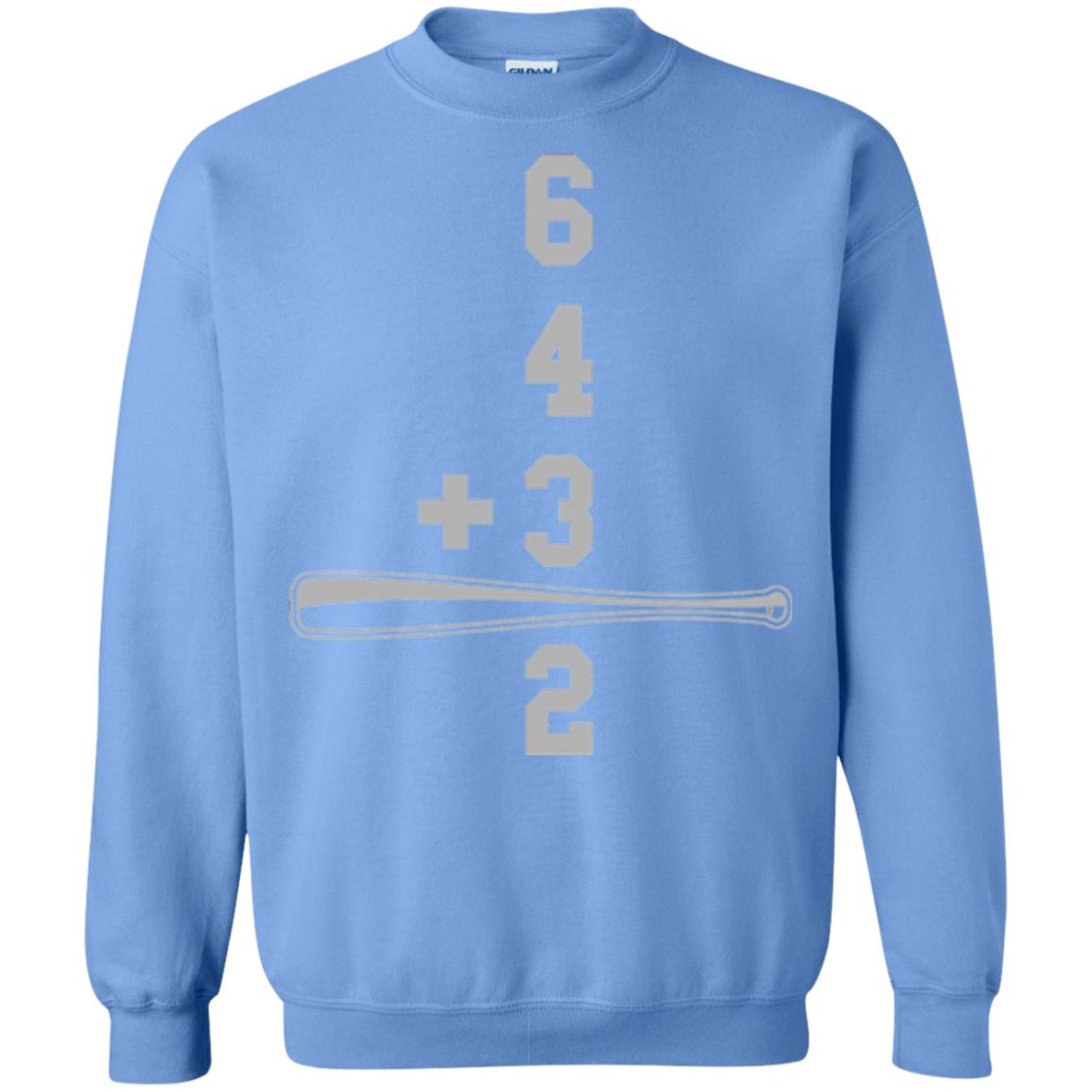 Baseball And Math Lovers T-shirt Carolina Blue