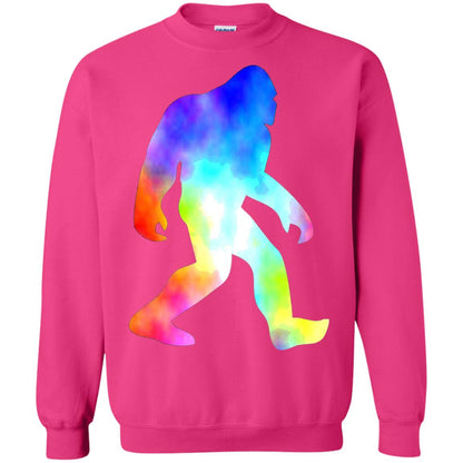 Bigfoot Sasquatch Neon T-shirt Heliconia