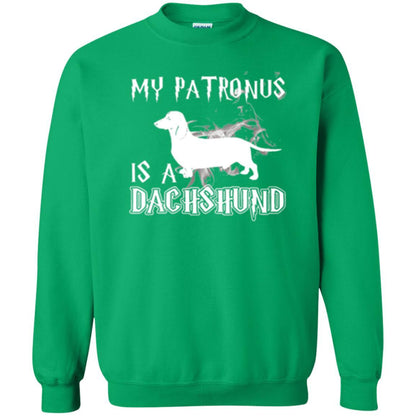 Dachshund Lover T-shirt My Patronus Is A Dachshund Irish Green
