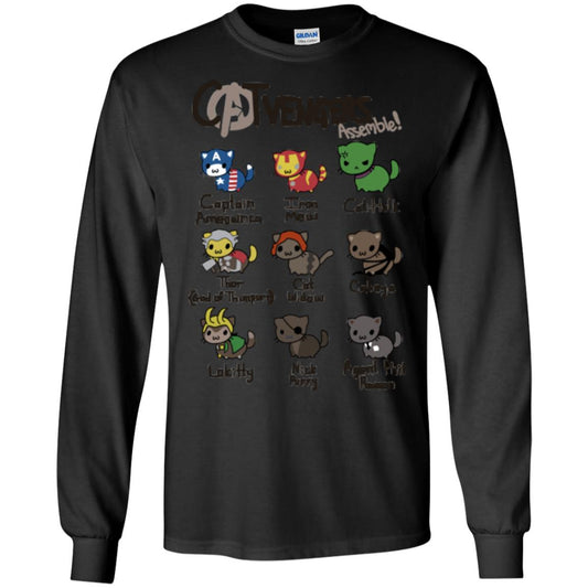 Catvengers Cat Lover Shirt Black