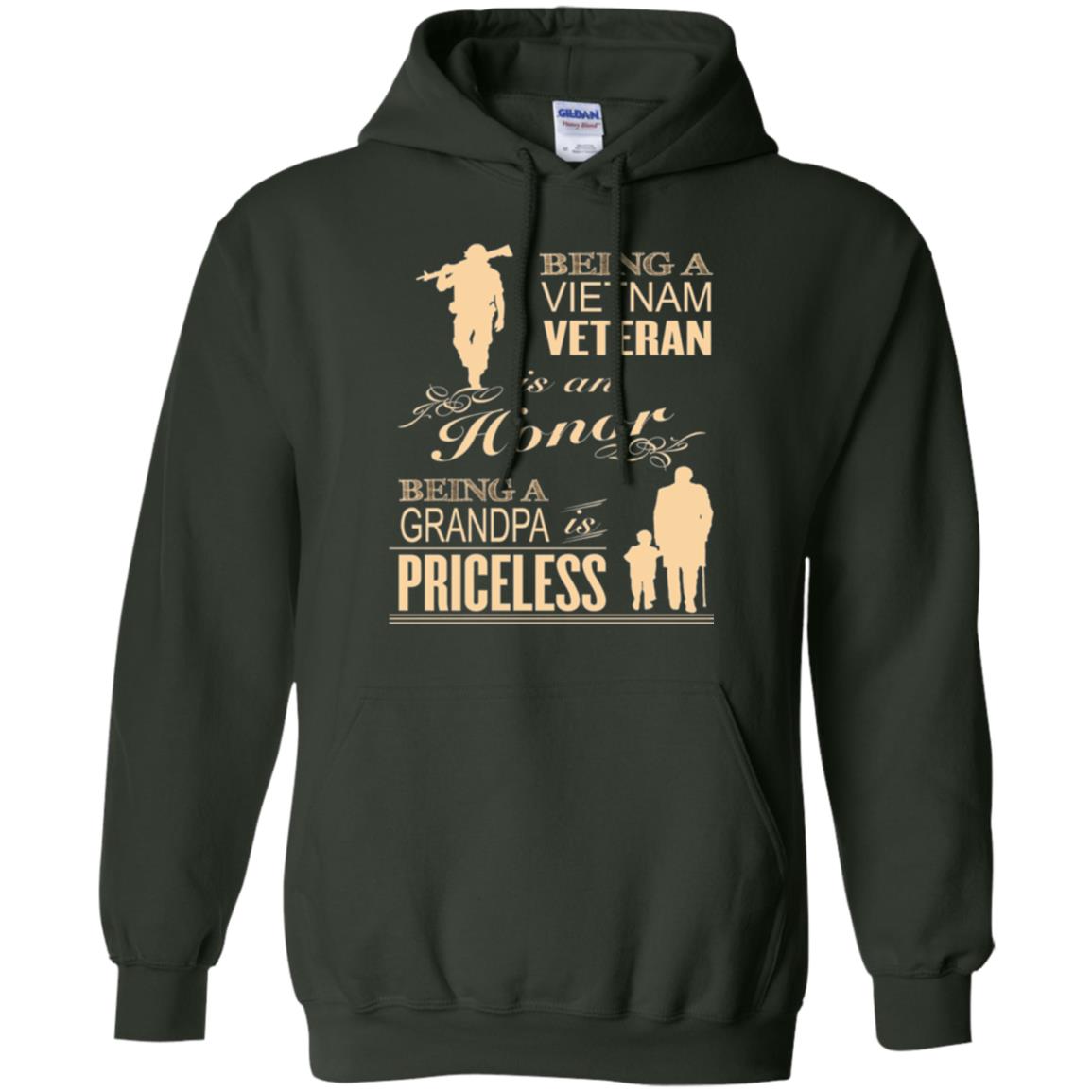 Veteran T-shirt Being A Vietnam Veteran Is An Honor Forest Green