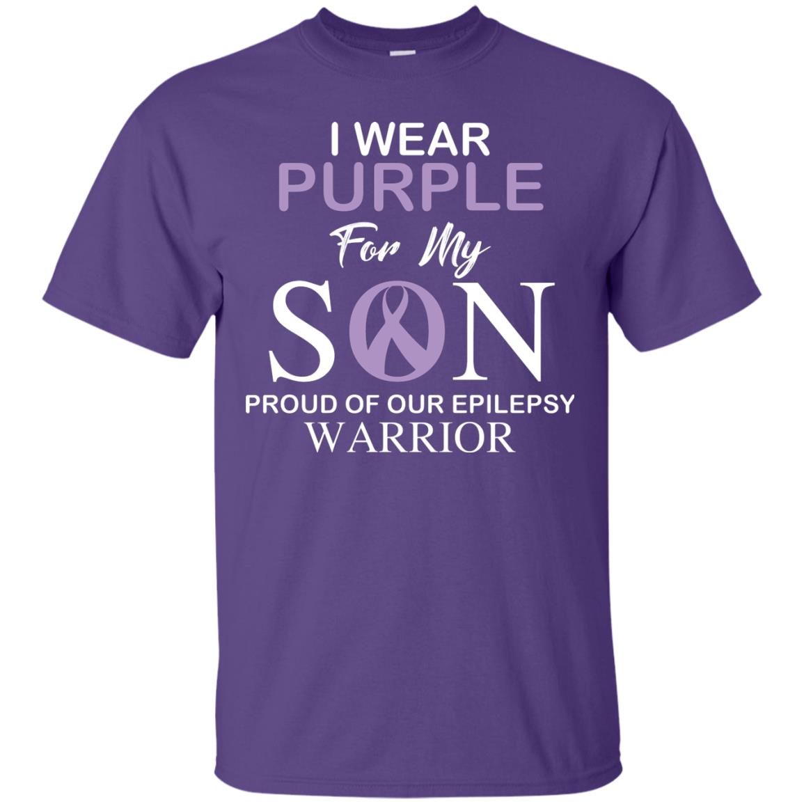 Epilepsy Warrior T-shirt I Wear Purple For My Son Proud Of Our Epilepsy Warrior Purple