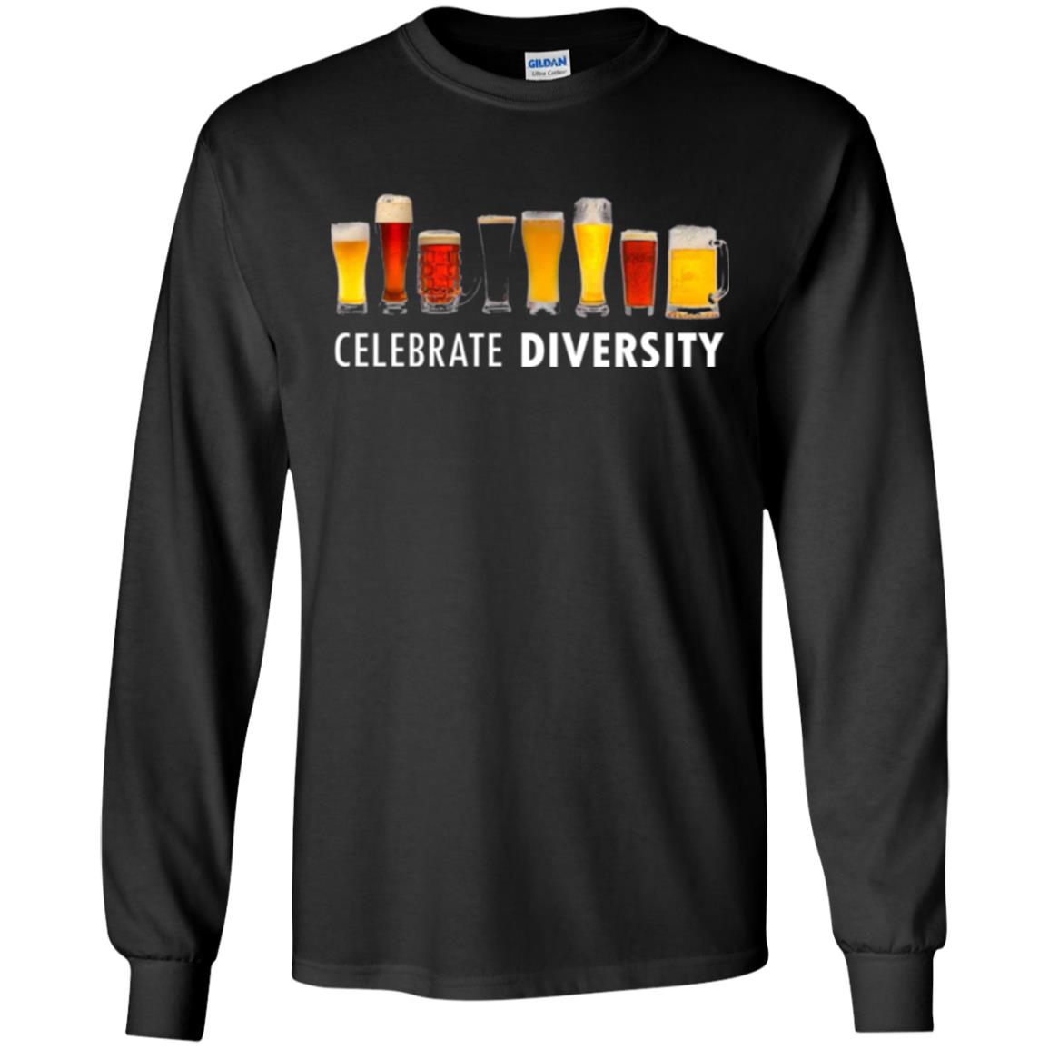 Beer Lovers T-shirt Celebrate Diversity Black