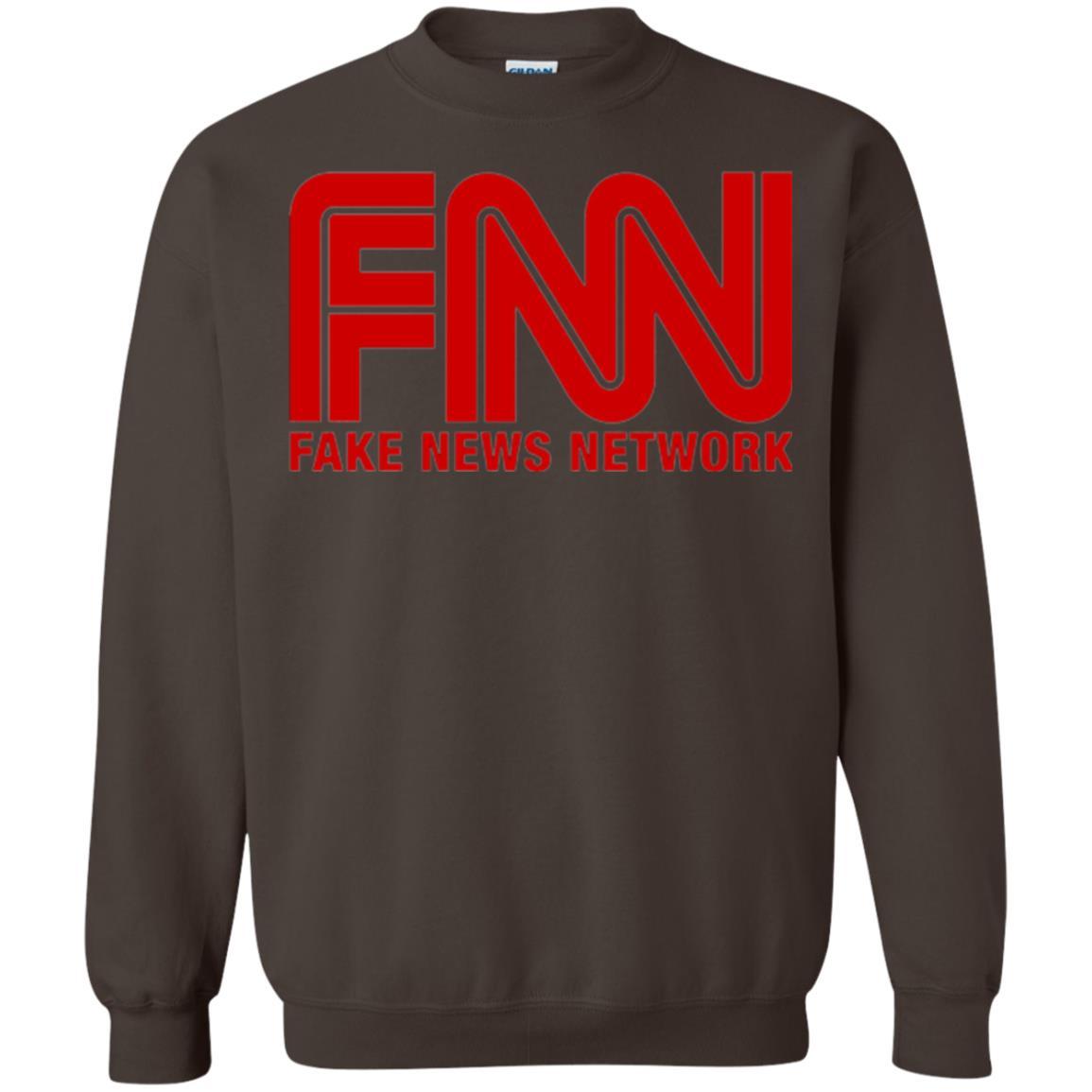 Anti Trump T-shirt Fnn Fake News Network T-shirt Dark Chocolate