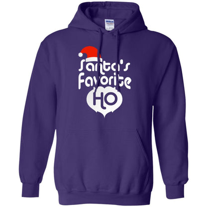 Christmas T-shirt Santa's Favorite Ho Purple