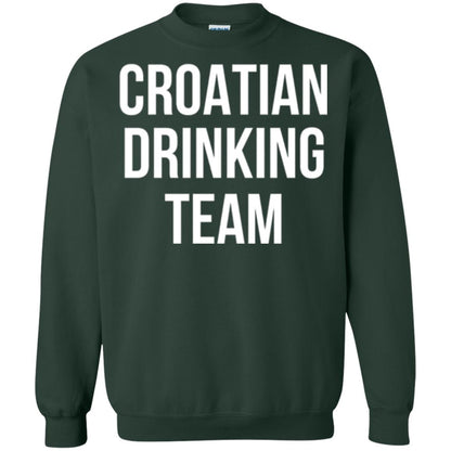 Croatian Drinking Team Drinking T-shirt Forest Green
