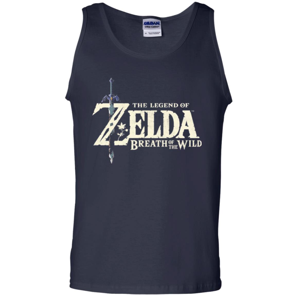 Game T-shirt Nintendo Zelda Breath Of The Wild Navy