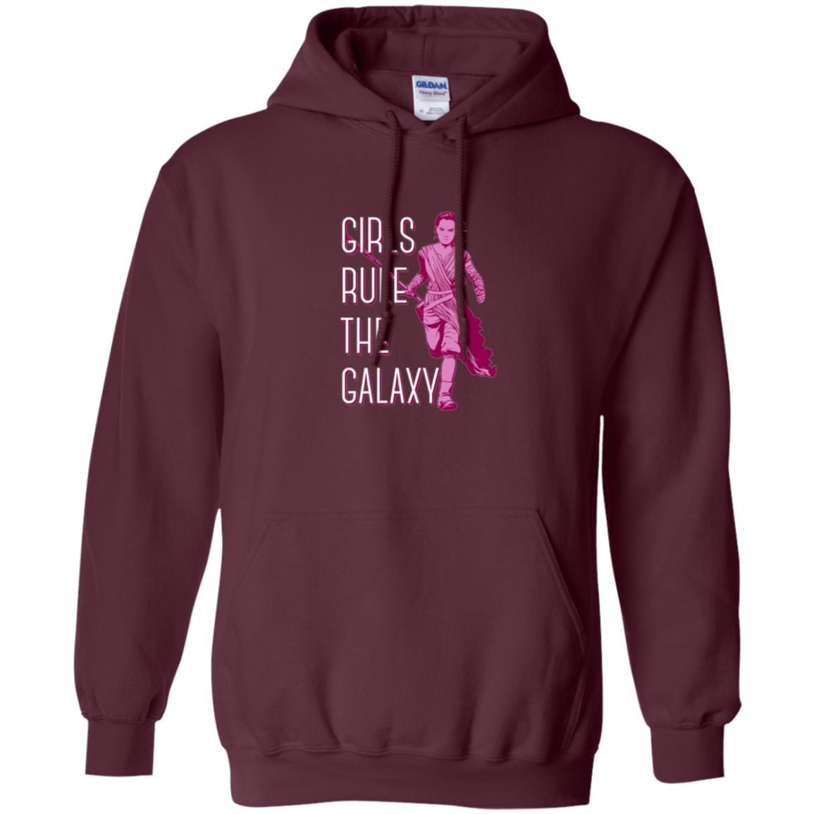 Film T-shirt Girls Rule The Galaxy T-shirt Maroon