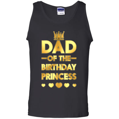 Dad Of The Birthday Princess Family T-shirt Black