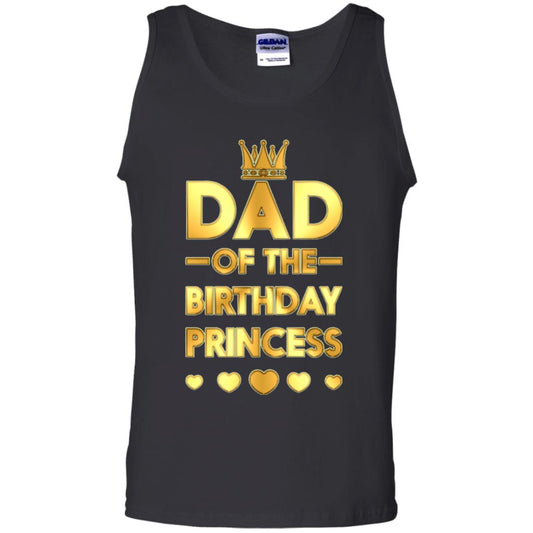 Dad Of The Birthday Princess Family T-shirt Black