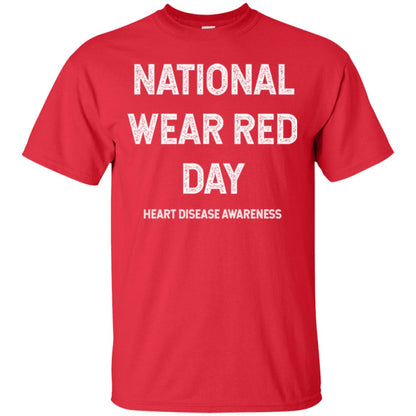 Heart Disease Awareness T-shirt National Wear Red Day Red